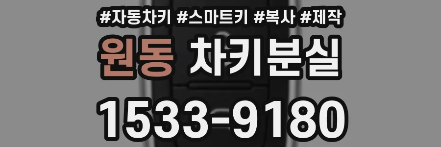 원동 차키분실