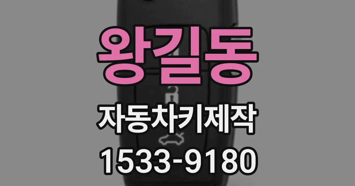 왕길동 자동차키제작