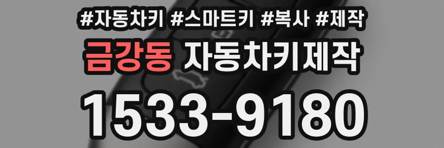 금강동 자동차키제작