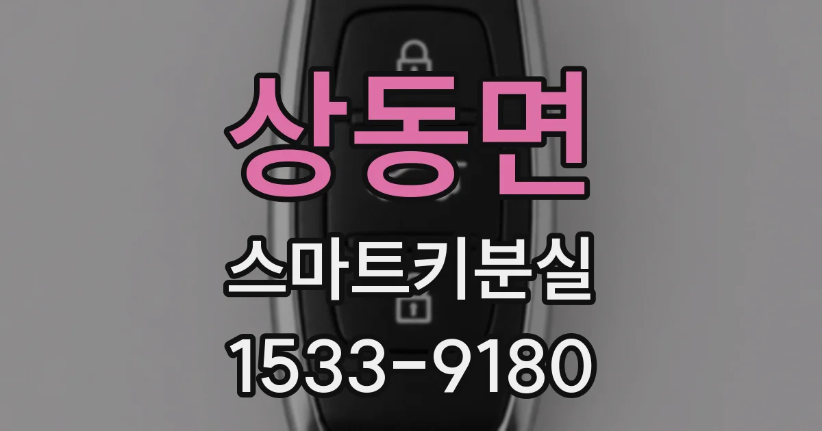 상동면 스마트키분실