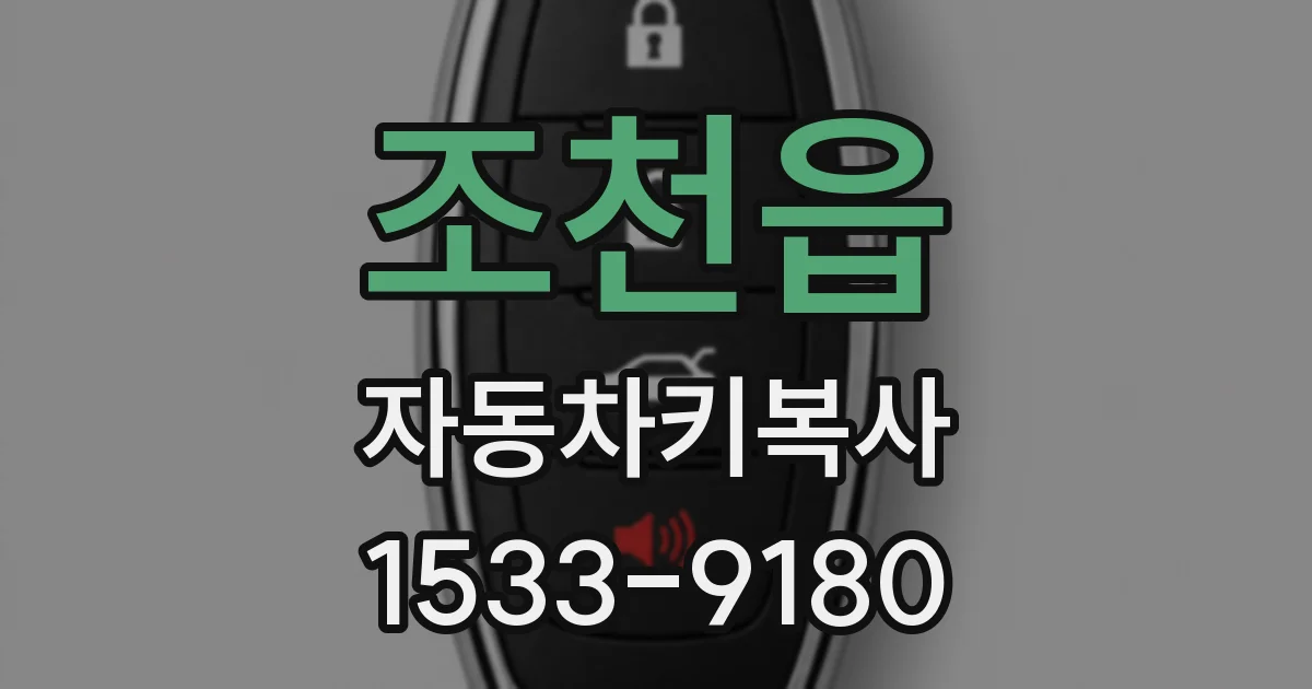 조천읍 자동차키복사