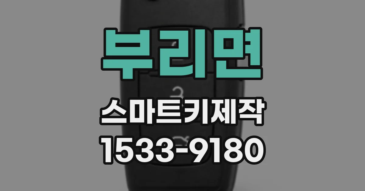 부리면 스마트키제작