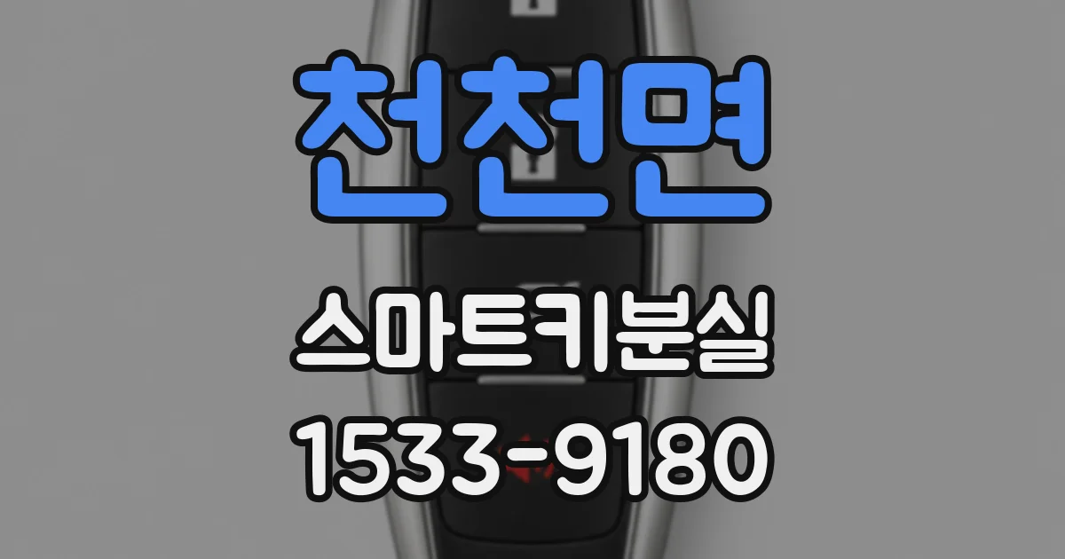 천천면 스마트키분실
