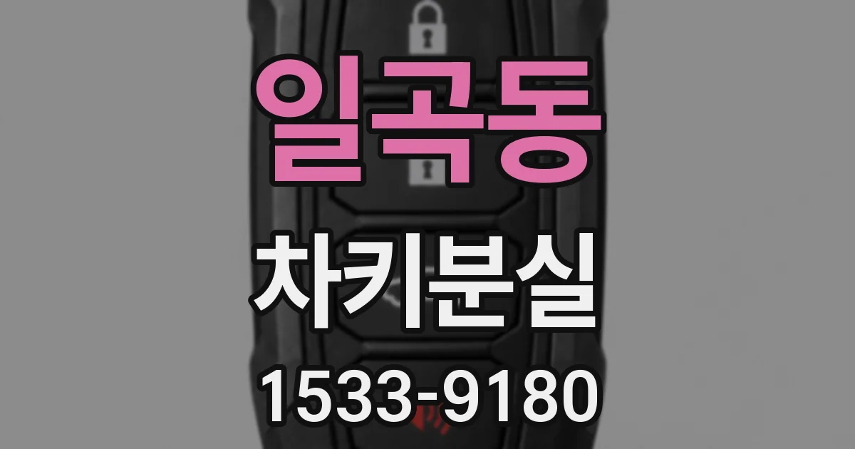 일곡동 차키분실