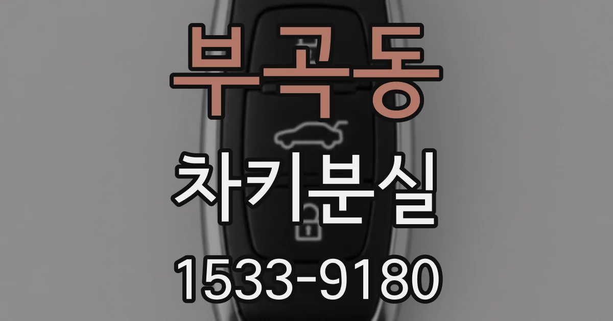 부곡동 차키분실