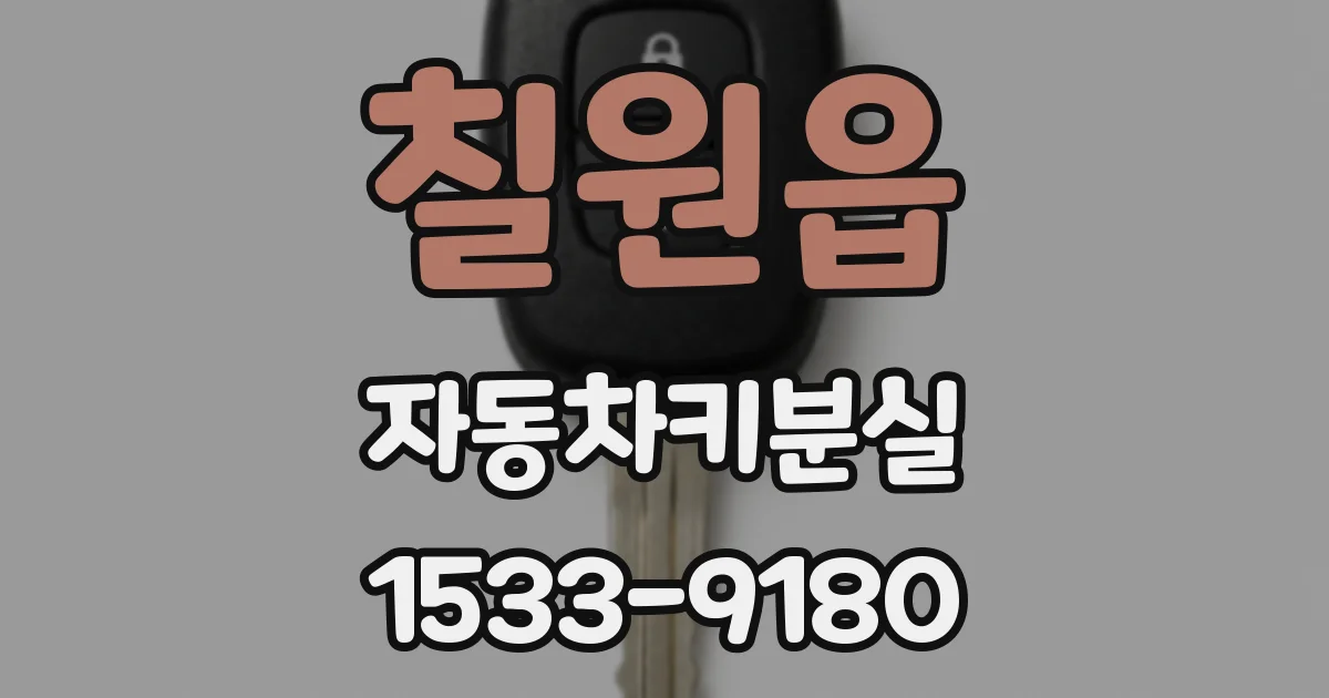 칠원읍 자동차키분실