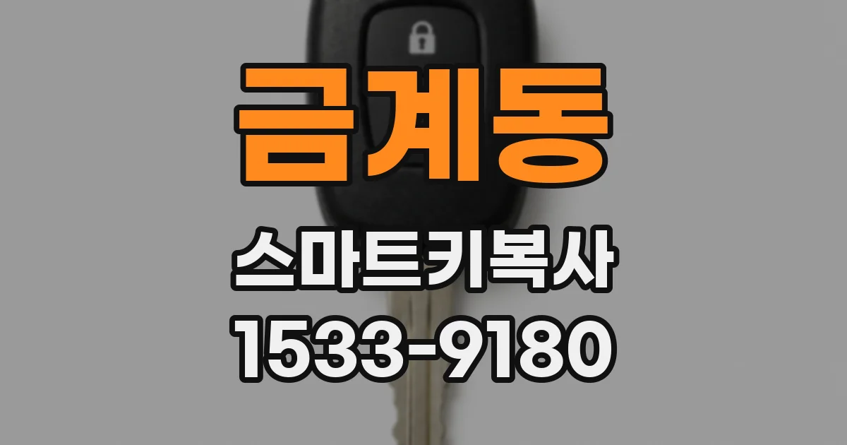금계동 스마트키복사