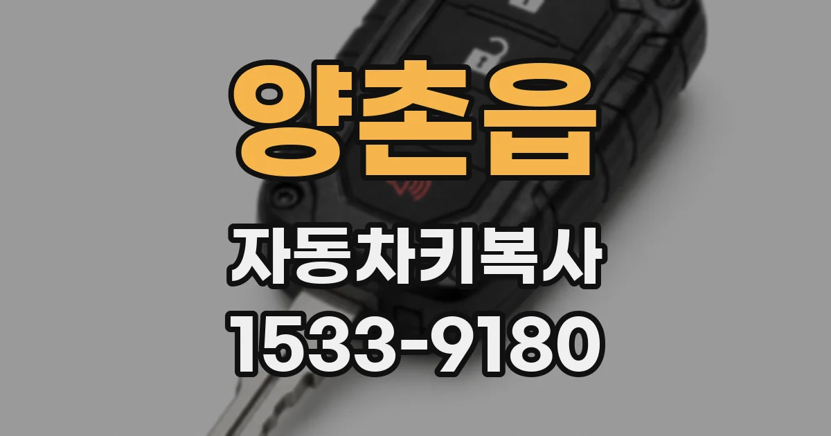 양촌읍 자동차키복사