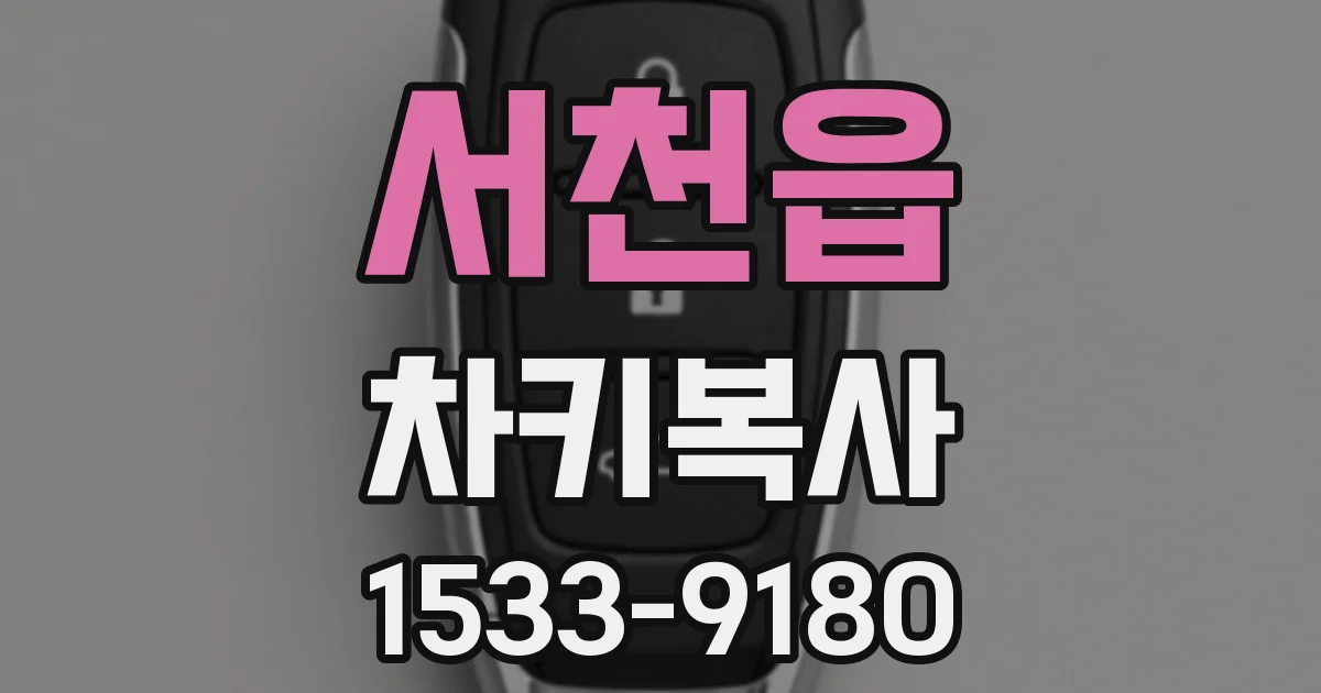 서천읍 차키복사