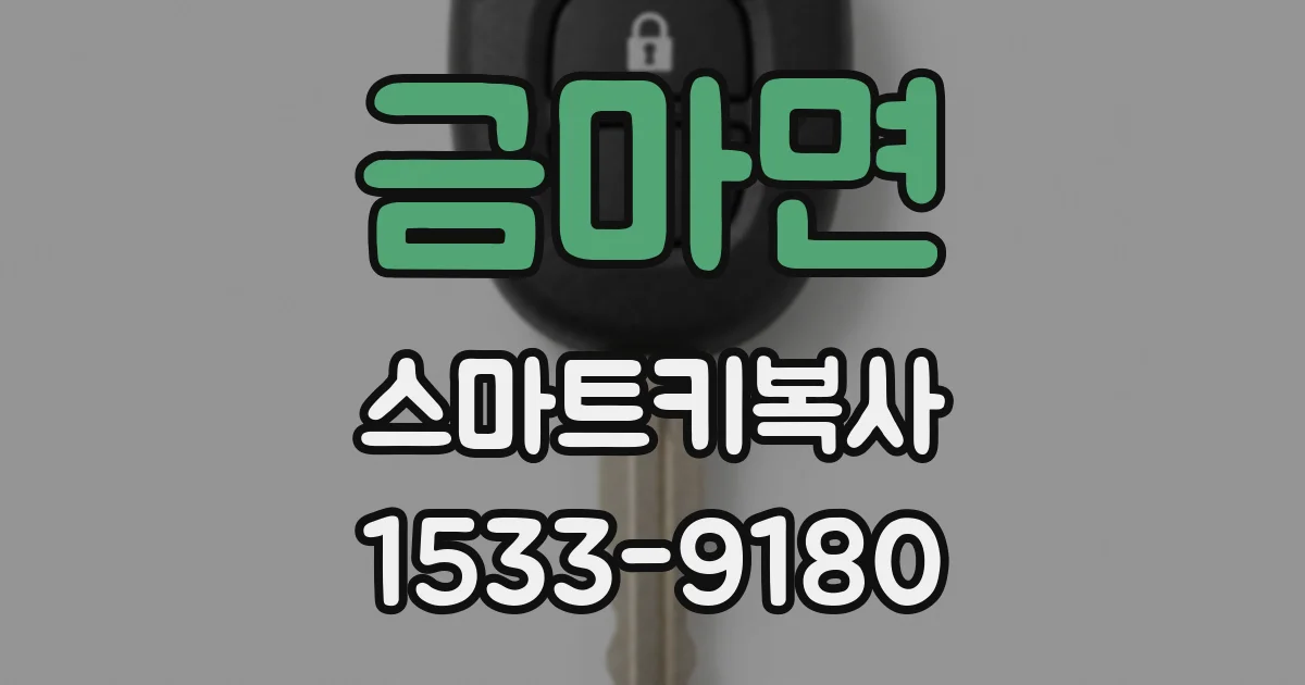 금마면 스마트키복사