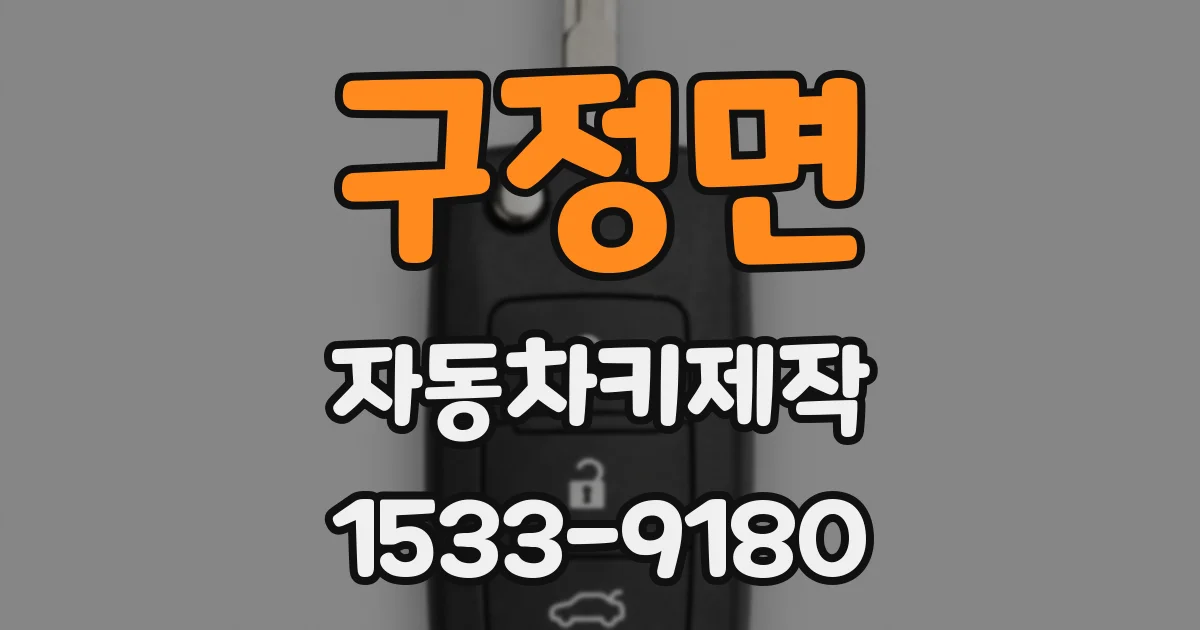 구정면 자동차키제작