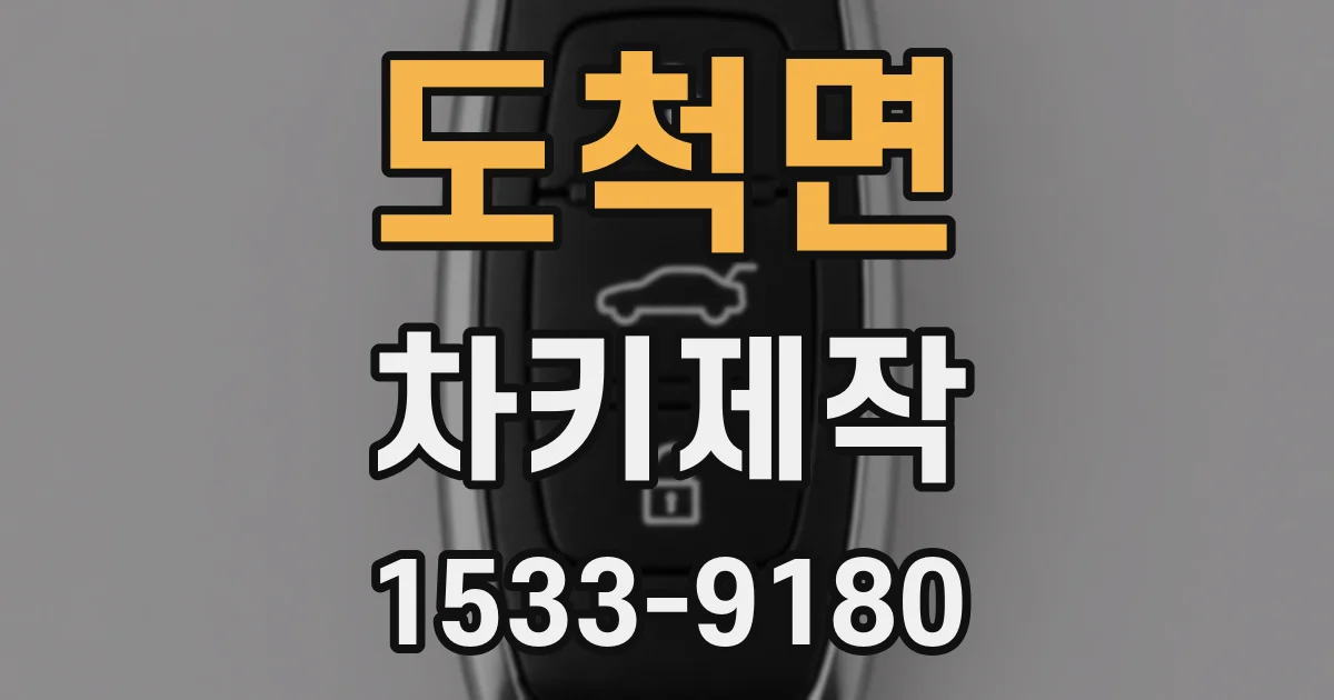 도척면 차키제작