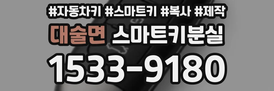 대술면 스마트키분실