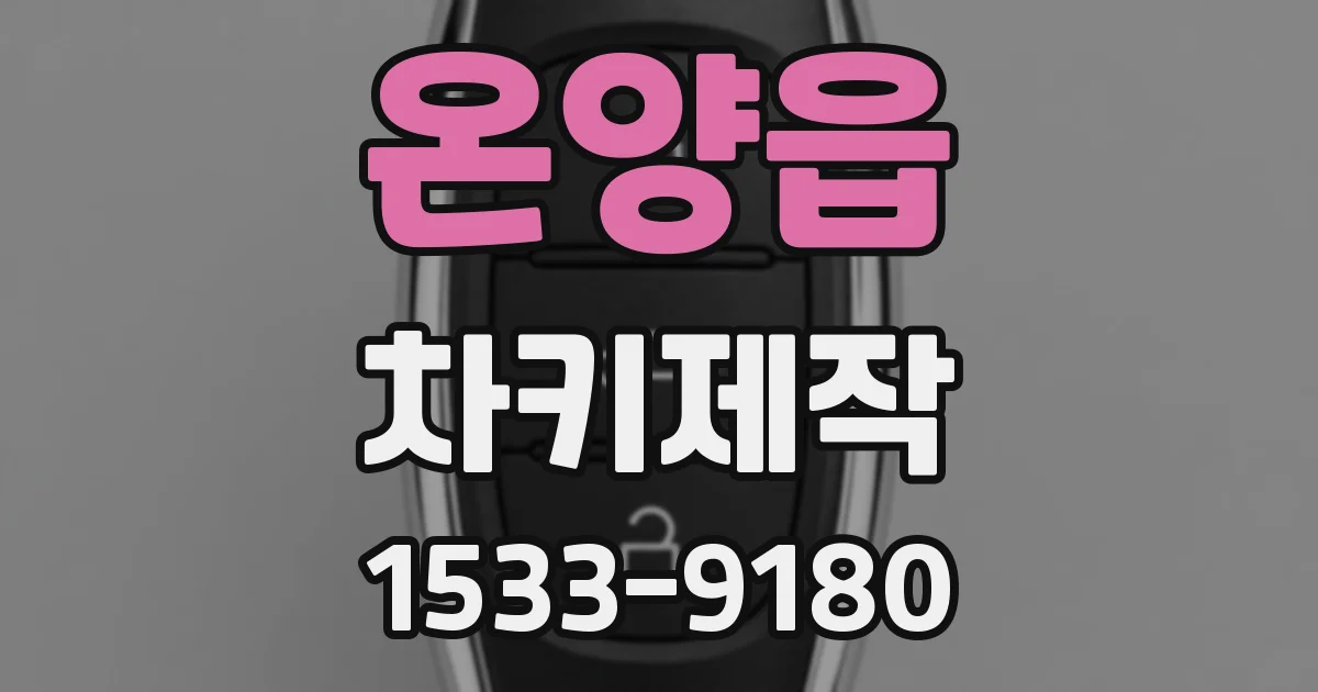 온양읍 차키제작