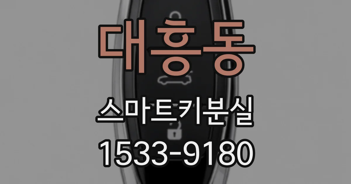 대흥동 스마트키분실