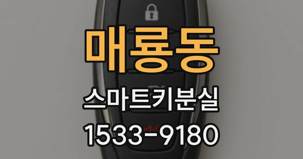 매룡동 스마트키분실