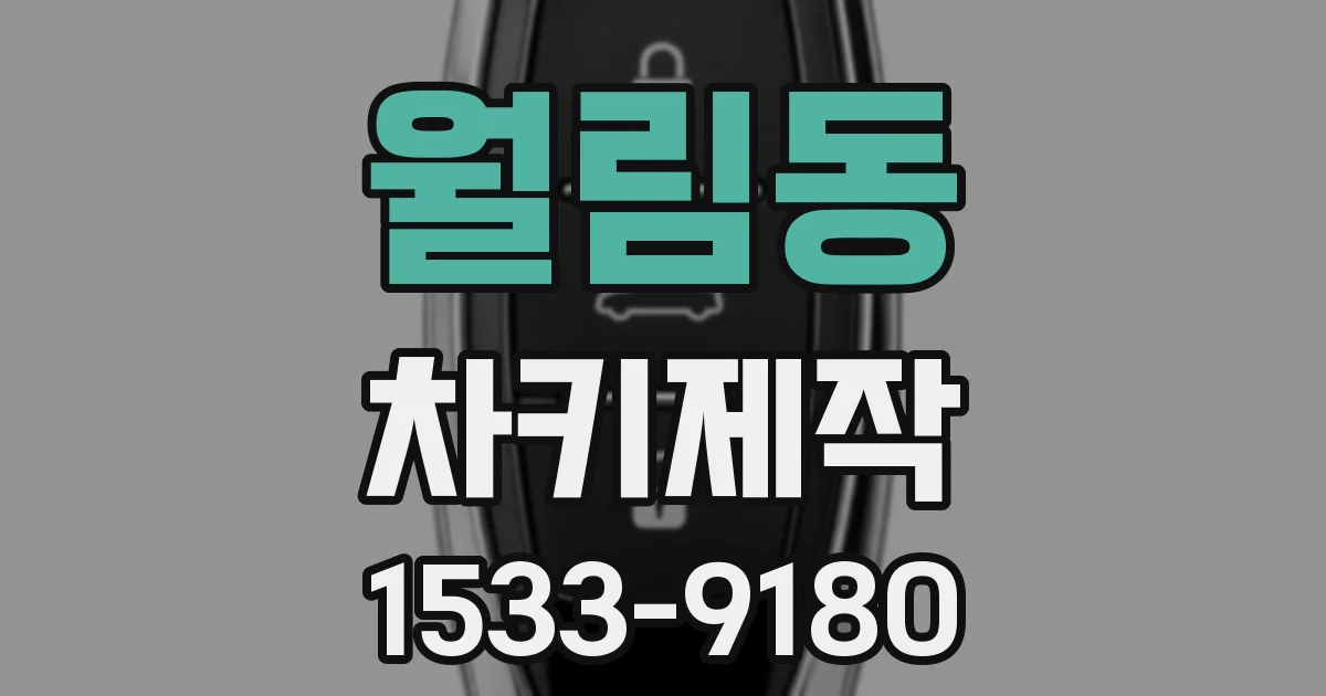 월림동 차키제작