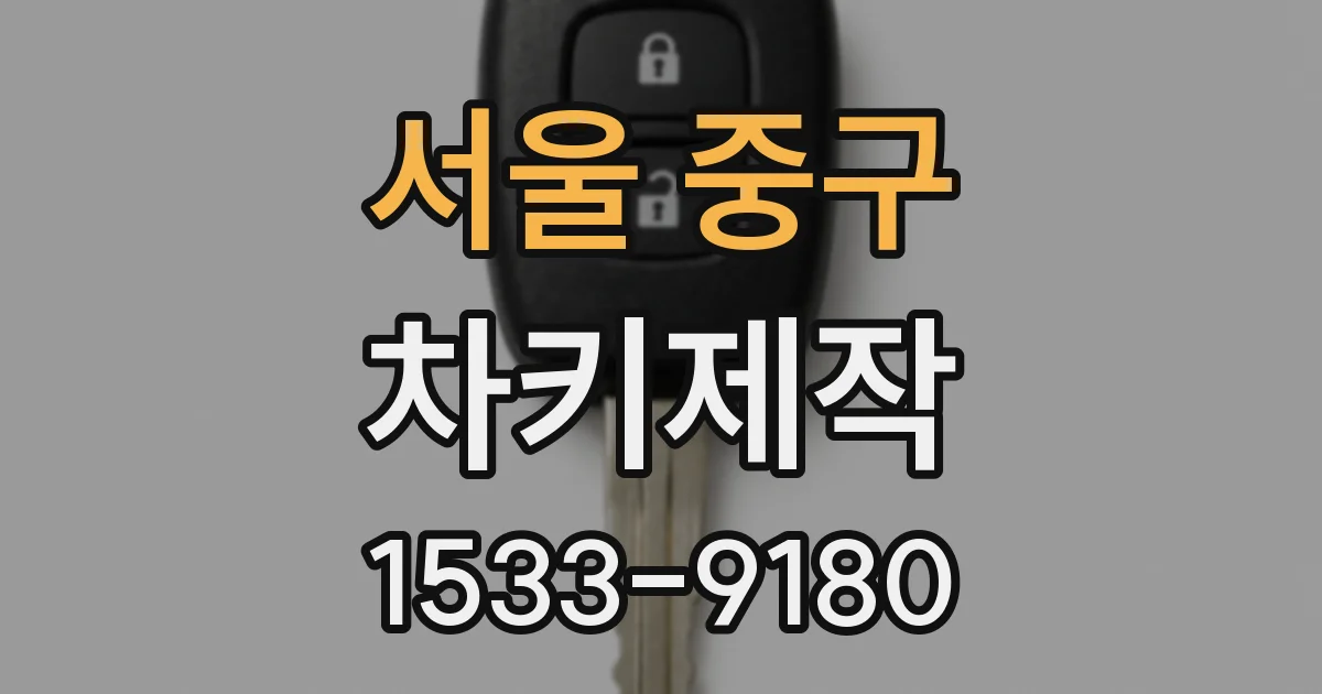 서울 중구 차키제작