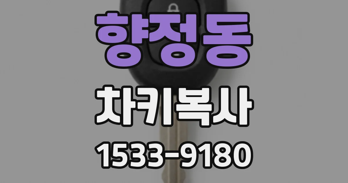 향정동 차키복사