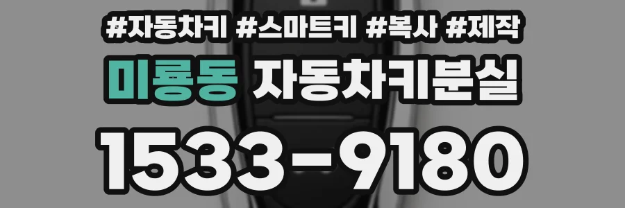 미룡동 자동차키분실