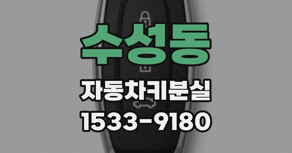 수성동 자동차키분실