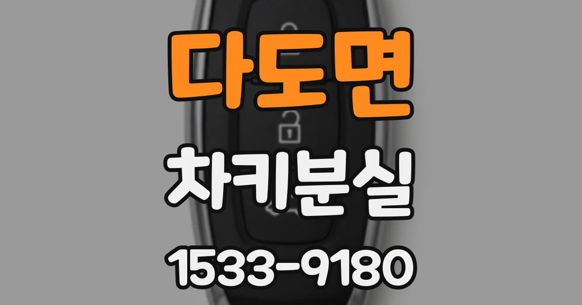 다도면 차키분실