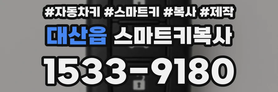 대산읍 스마트키복사