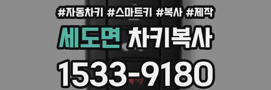 세도면 차키복사
