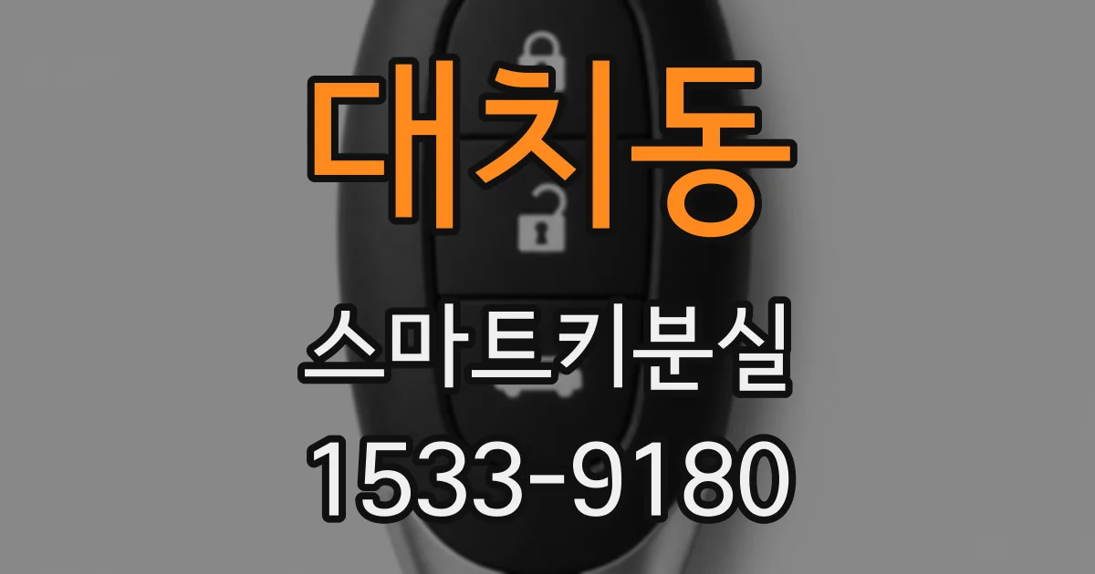 대치동 스마트키분실