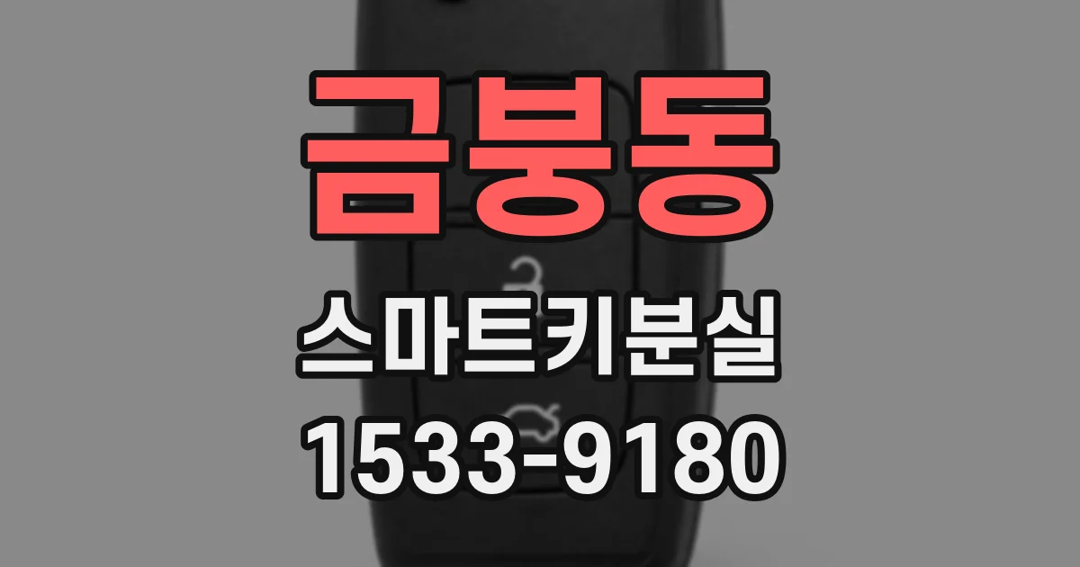 금붕동 스마트키분실