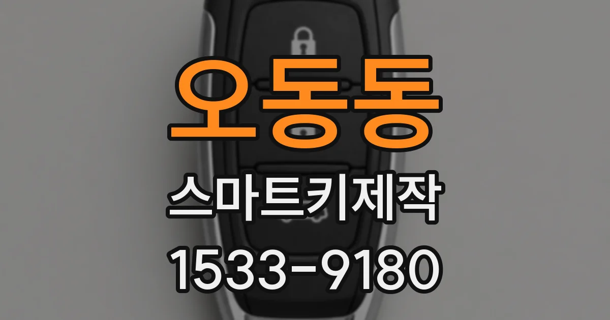 오동동 스마트키제작