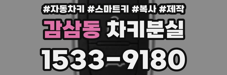 감삼동 차키분실