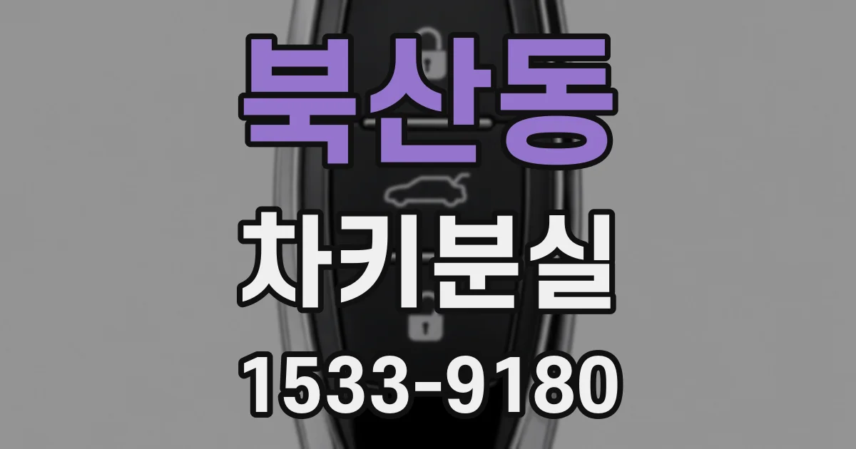 북산동 차키분실