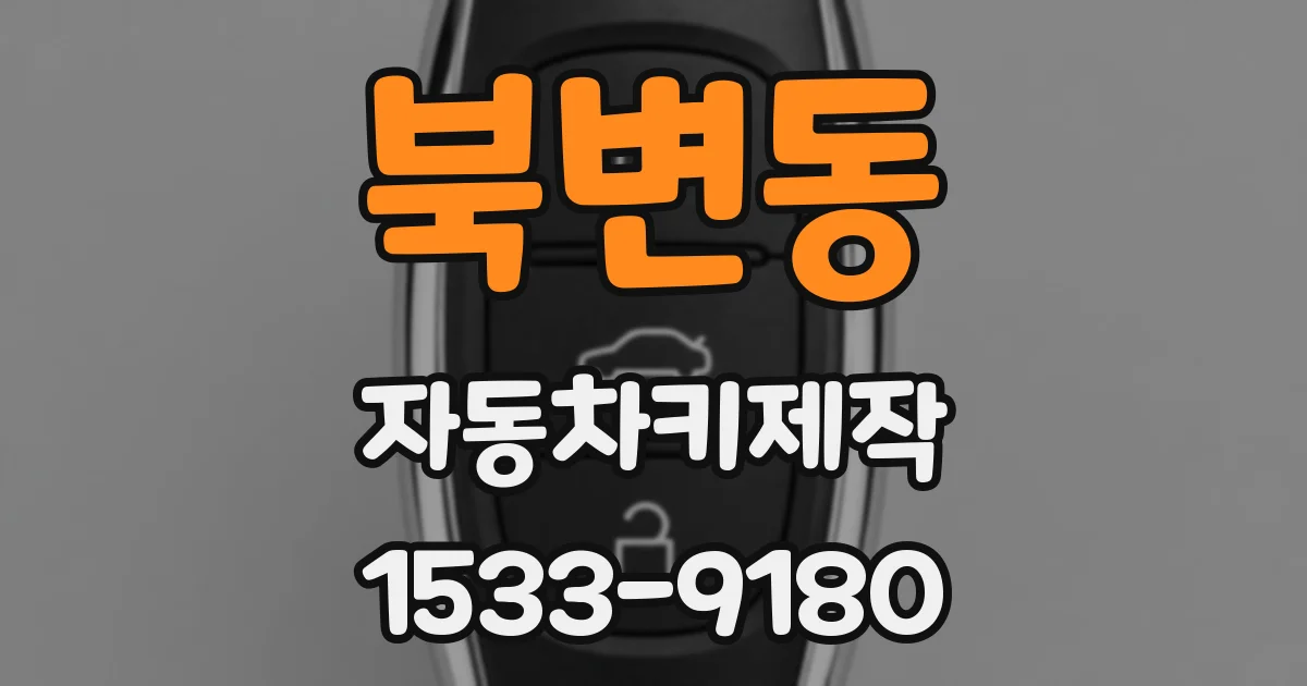 북변동 자동차키제작