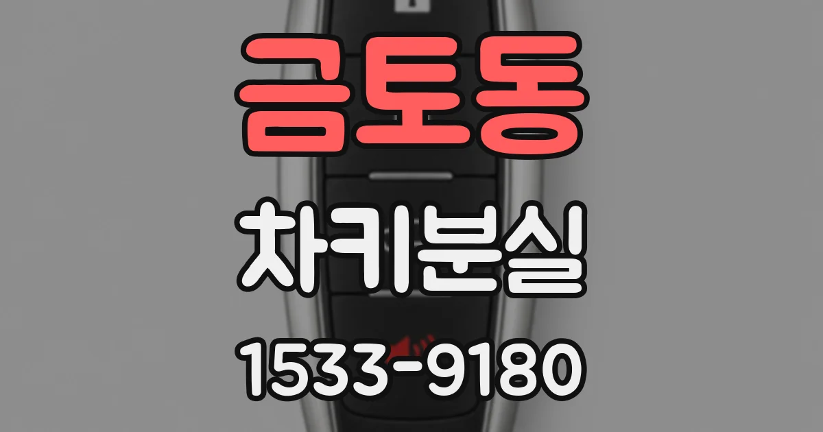 금토동 차키분실