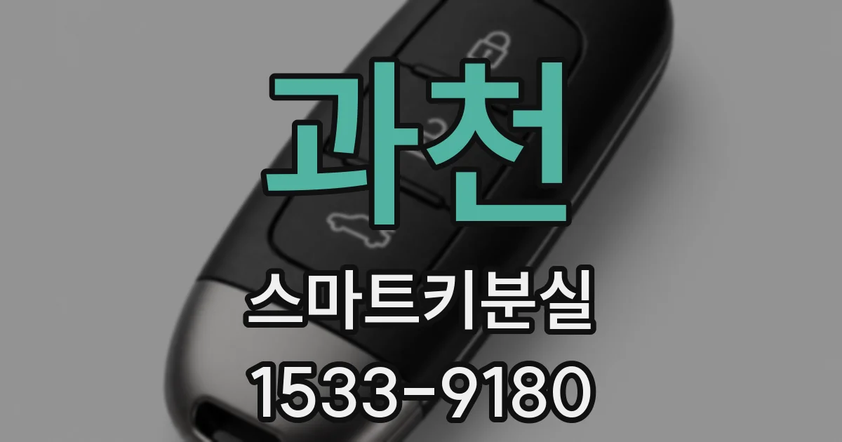 과천 스마트키분실