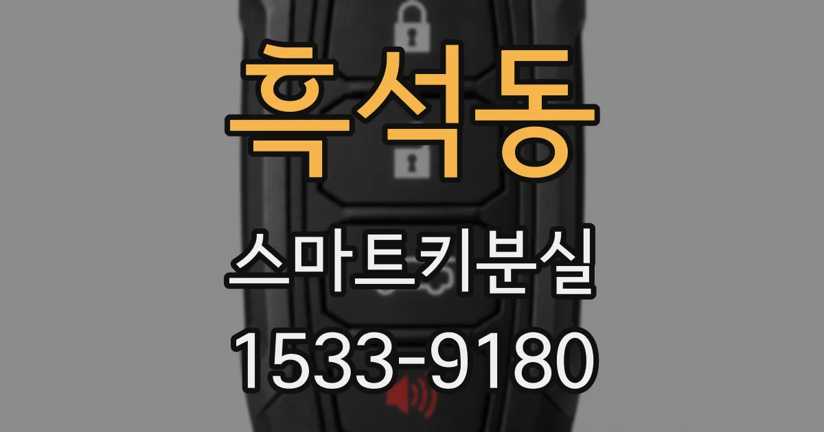 흑석동 스마트키분실