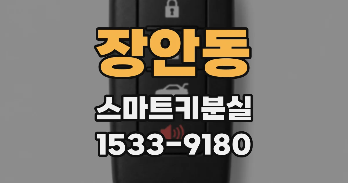 장안동 스마트키분실