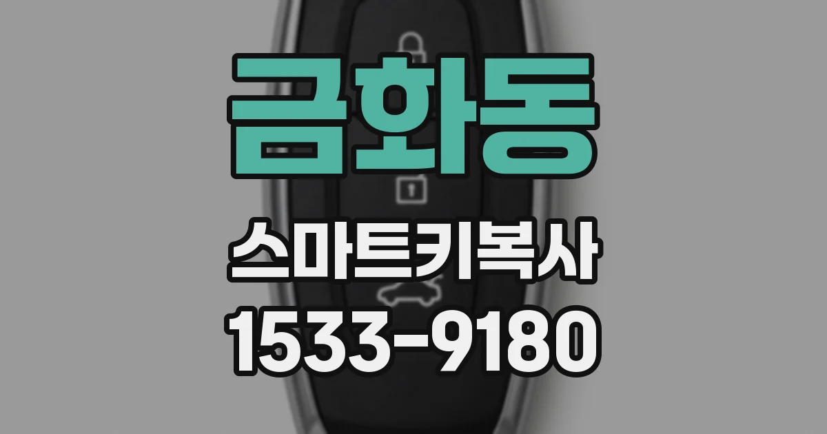 금화동 스마트키복사