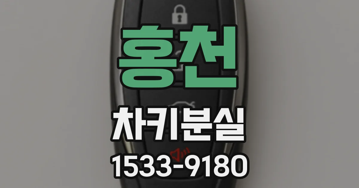 홍천 차키분실