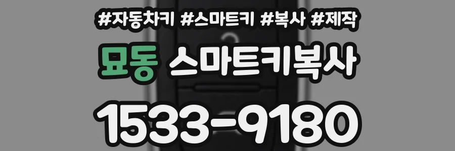 묘동 스마트키복사