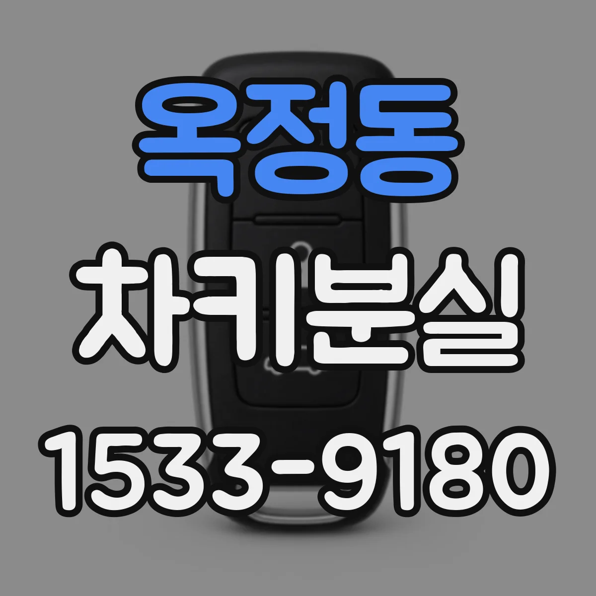 옥정동 차키분실