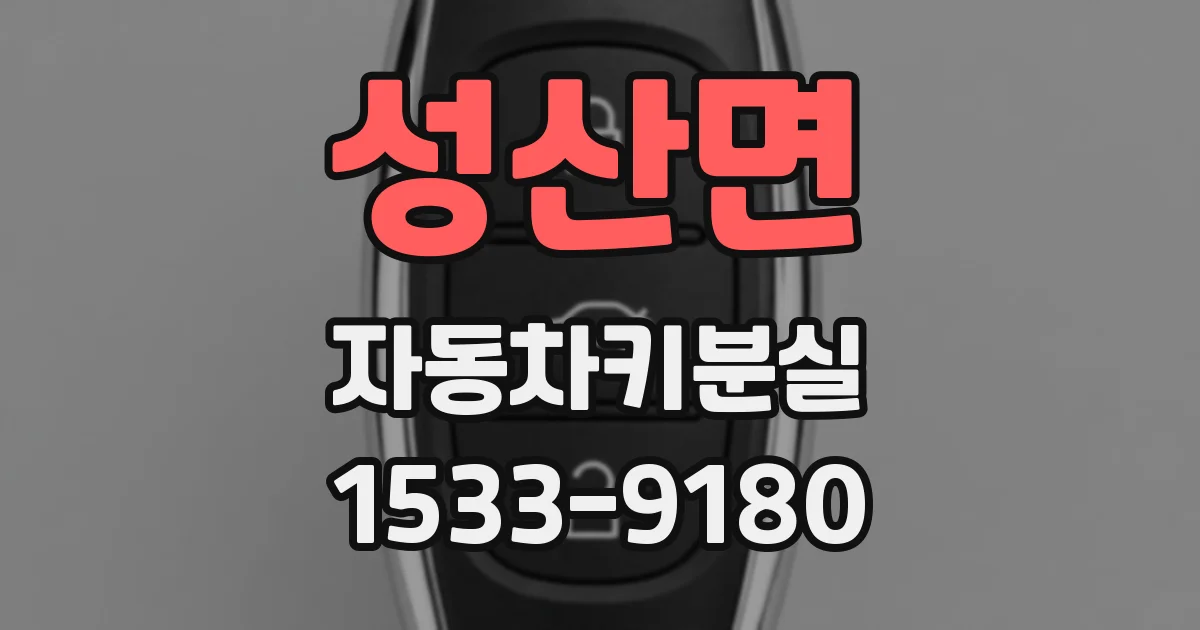 성산면 자동차키분실