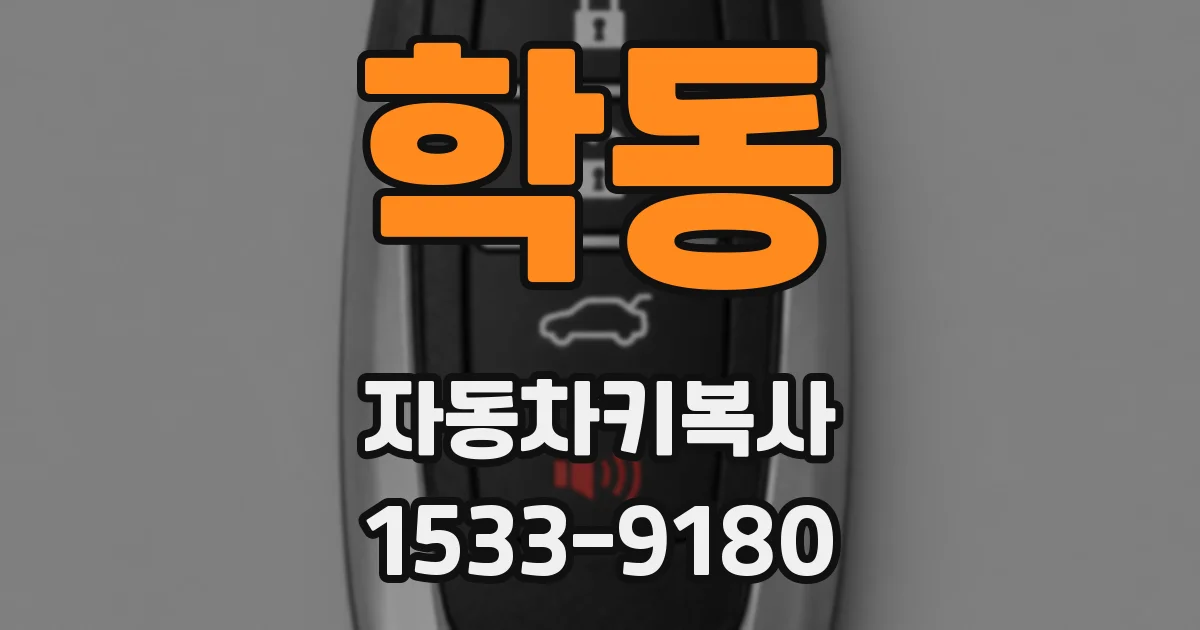 학동 자동차키복사