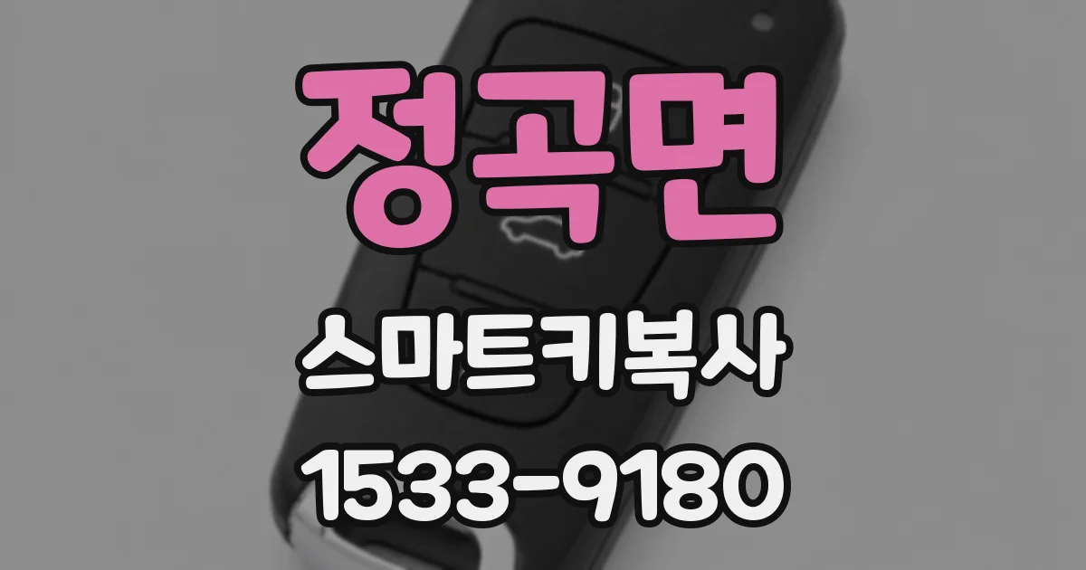 정곡면 스마트키복사