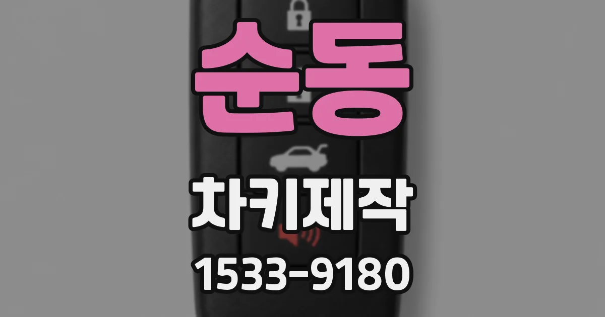 순동 차키제작