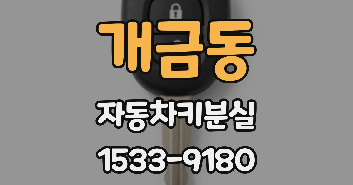 개금동 자동차키분실