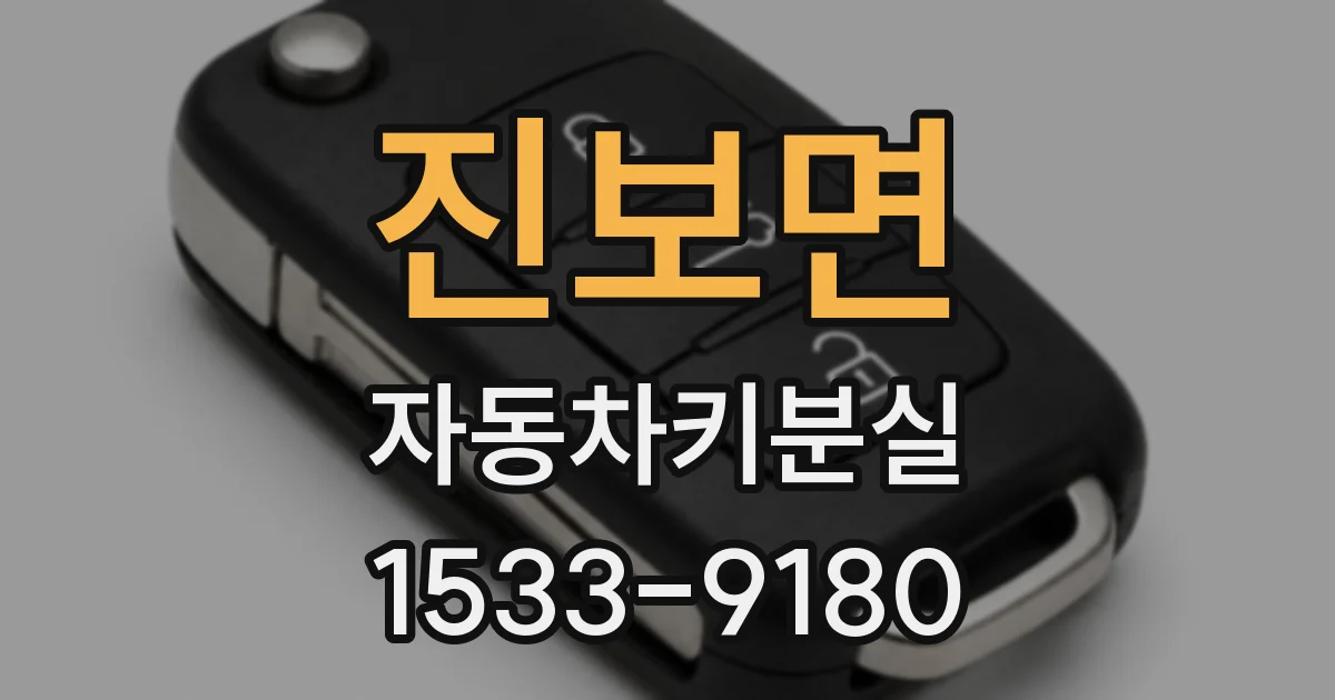 진보면 자동차키분실