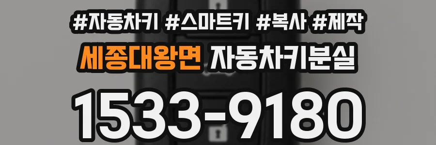 세종대왕면 자동차키분실