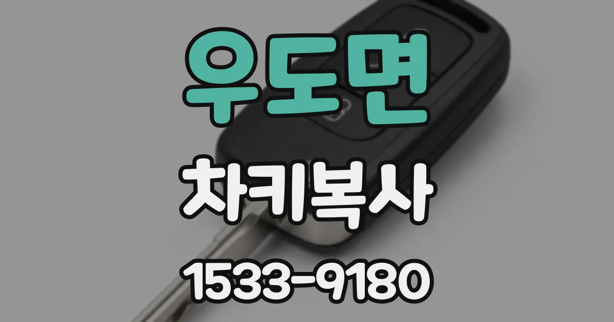 우도면 차키복사